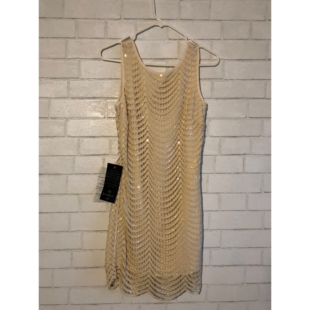 Bebe Sequin Shift Dress